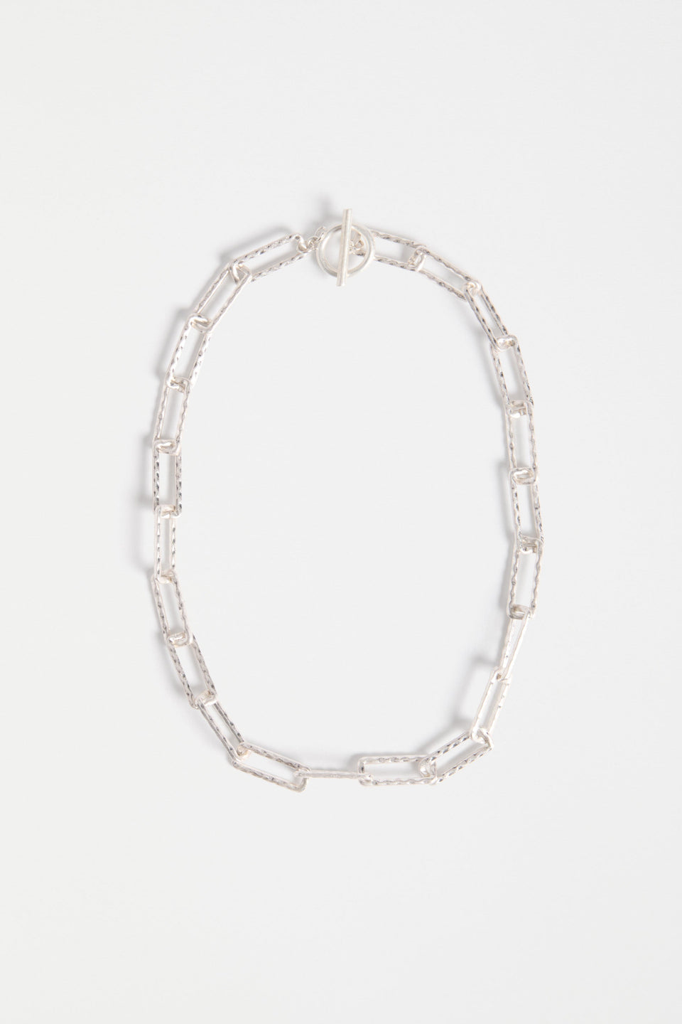 Ringva Necklace Flat Lay | SILVER