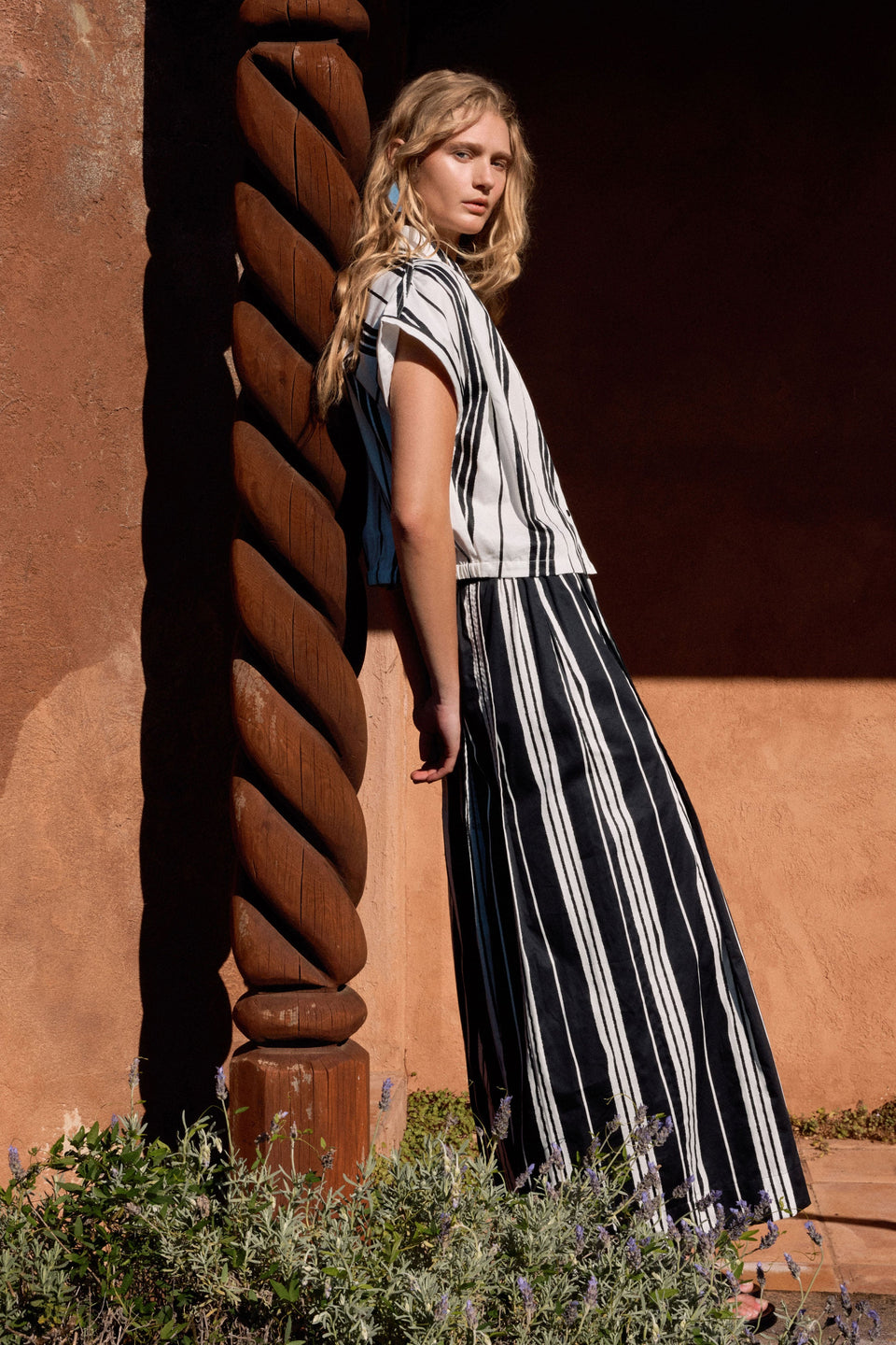 Reza Shirt Tops - ELK | FEZ PRINT WHITE