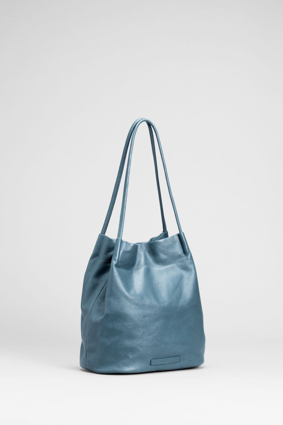 Orsa Soft Cow Leather Shoulder Handbag Front | Slate