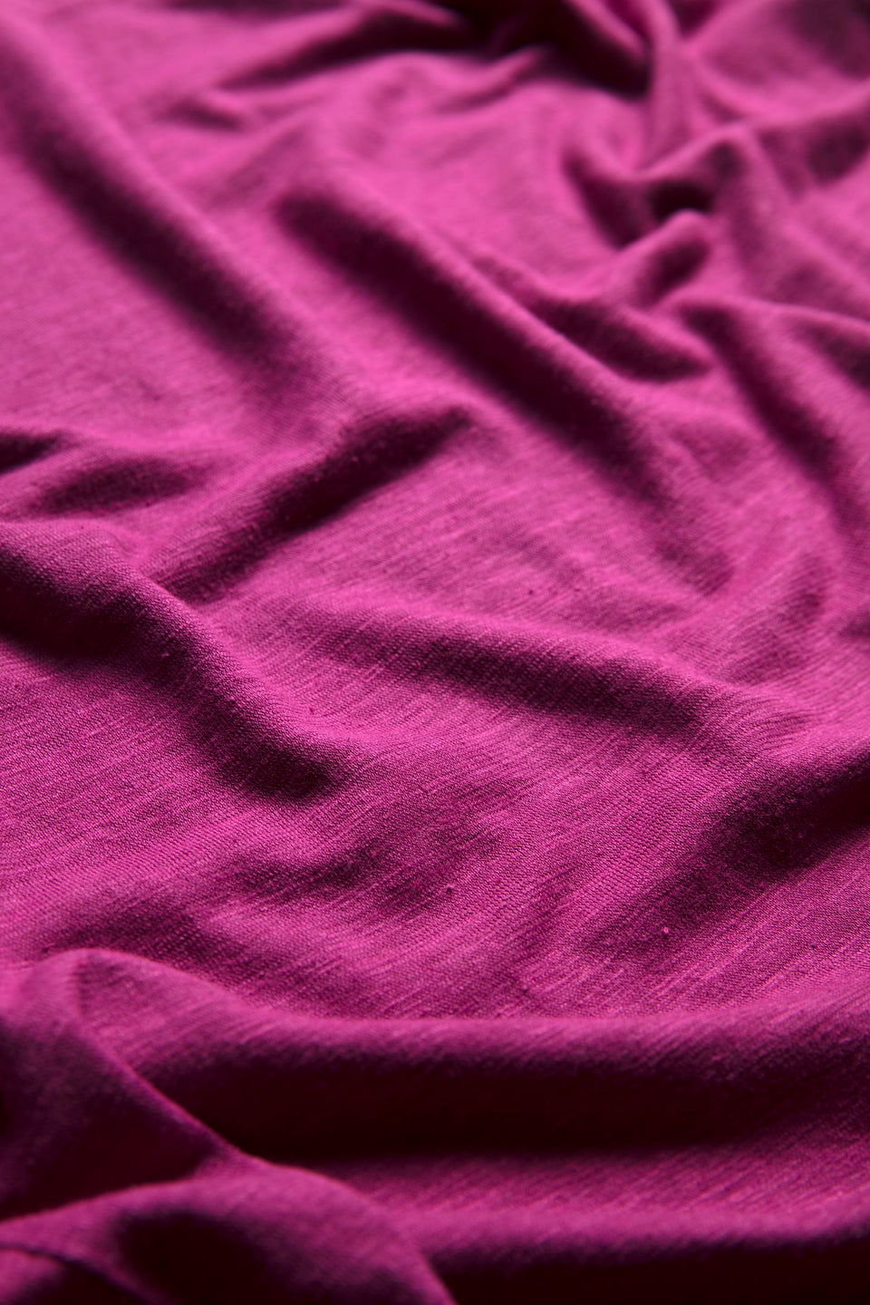 Jaana Organic Cotton and Hemp Jersey Crew Neck Tshirt detail | WILD BERRY