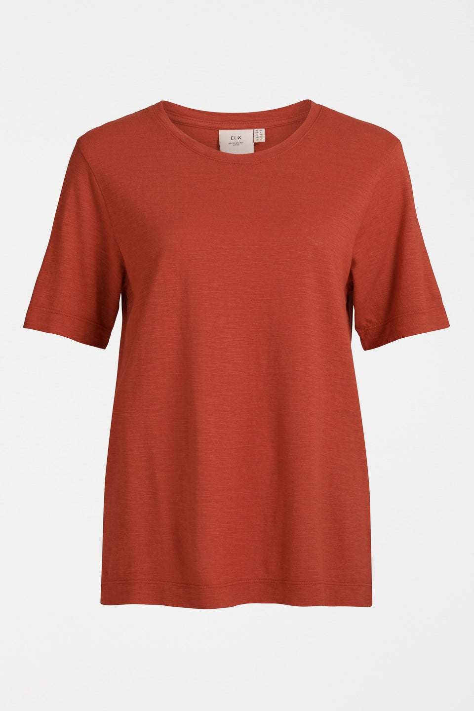 Jaana Organic Cotton and Hemp Jersey Crew Neck Tshirt Front | SANGRIA