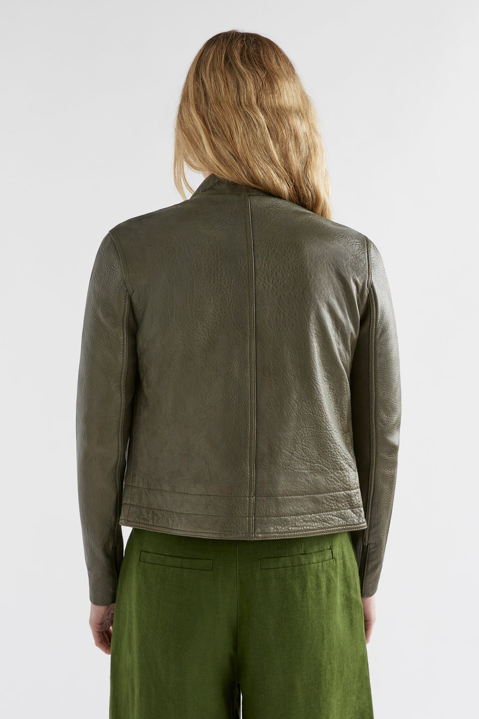 Lader Biker Leather Jacket Model Back full new | TARMAC