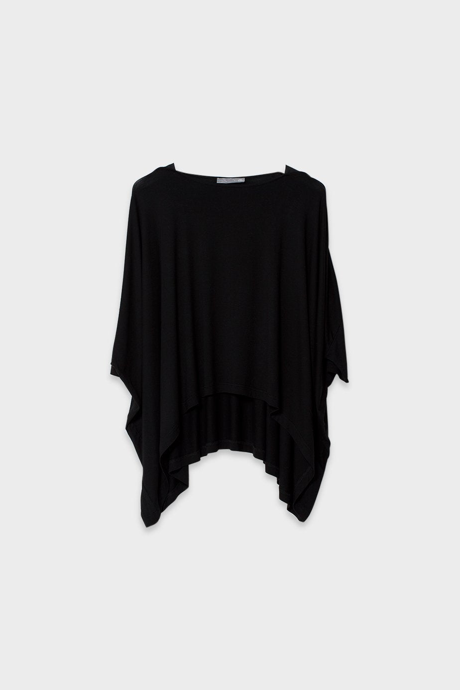 Wide Stretch Classic Jersey Top Front | Black