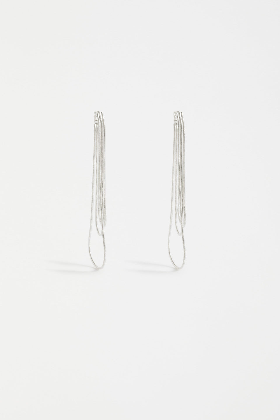 Lans Minimalistic Chain Drop Earring | SILVER