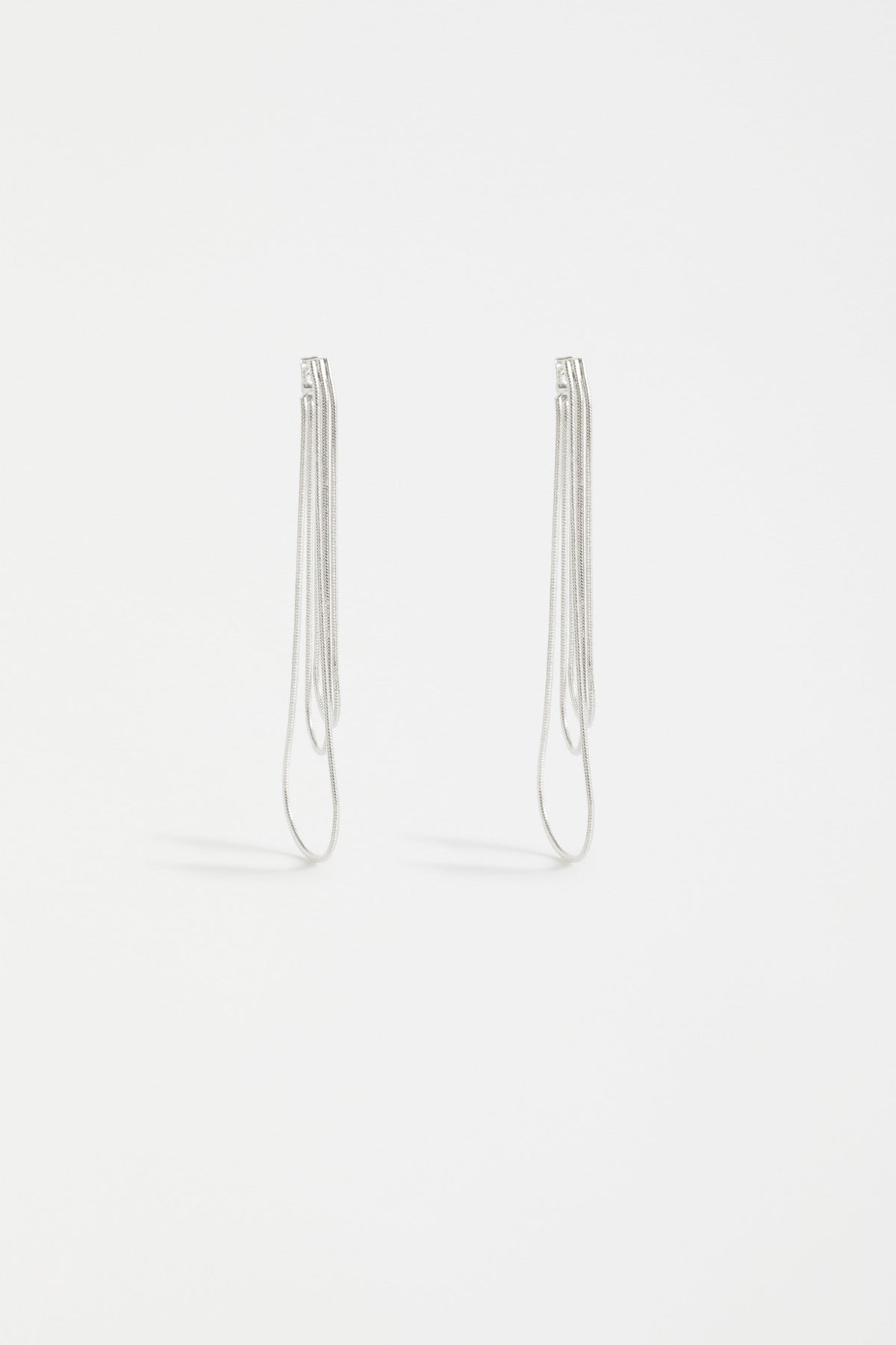 Lans Minimalistic Chain Drop Earring | SILVER