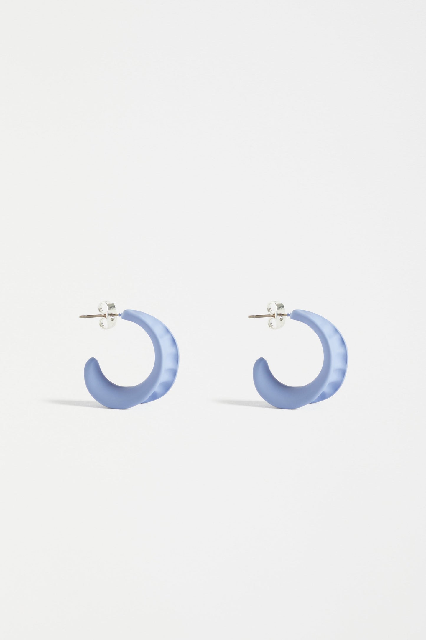 Dorn Colour Coated Unique Hoop Earring | ICE BLUE