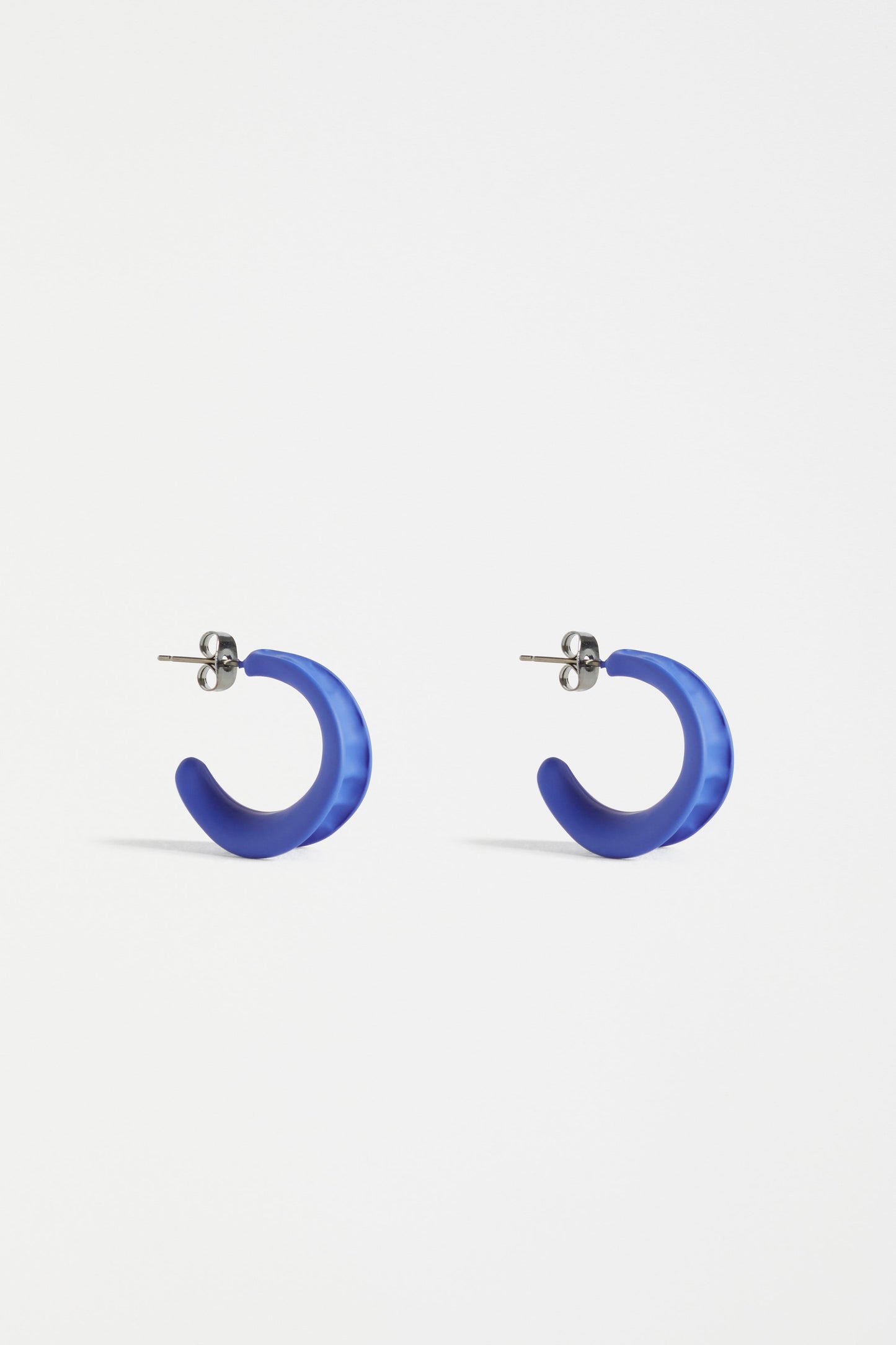 Dorn Colour Coated Unique Hoop Earring | ULTRAMARINE