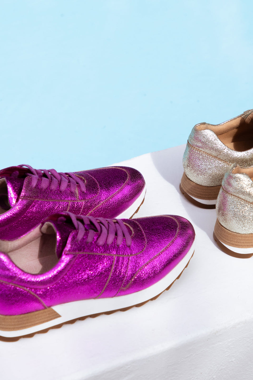 Beate Metallic Trainer Studio | FUCHSIA