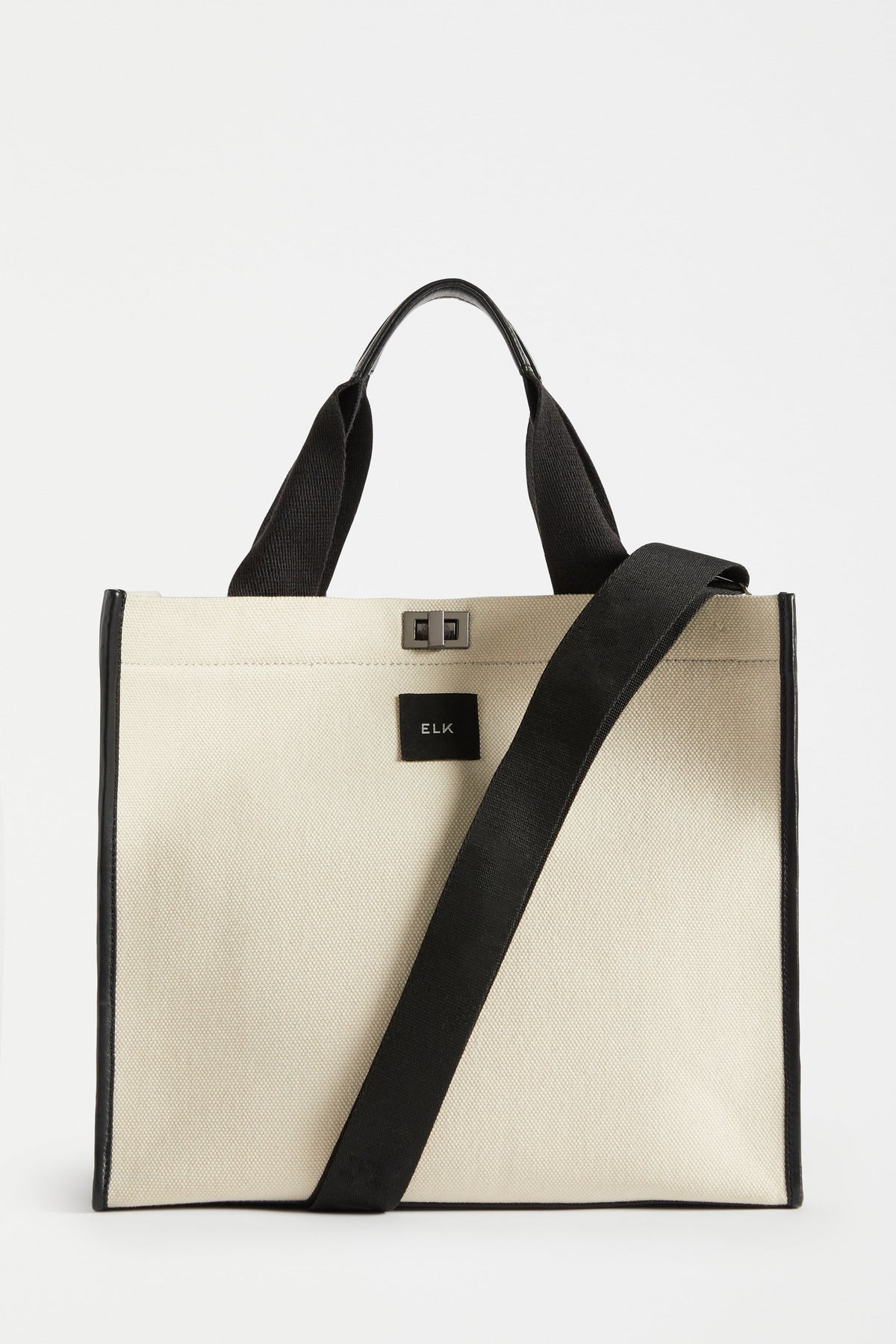 Veldi Large Canvas Shopper Front | NATURAL