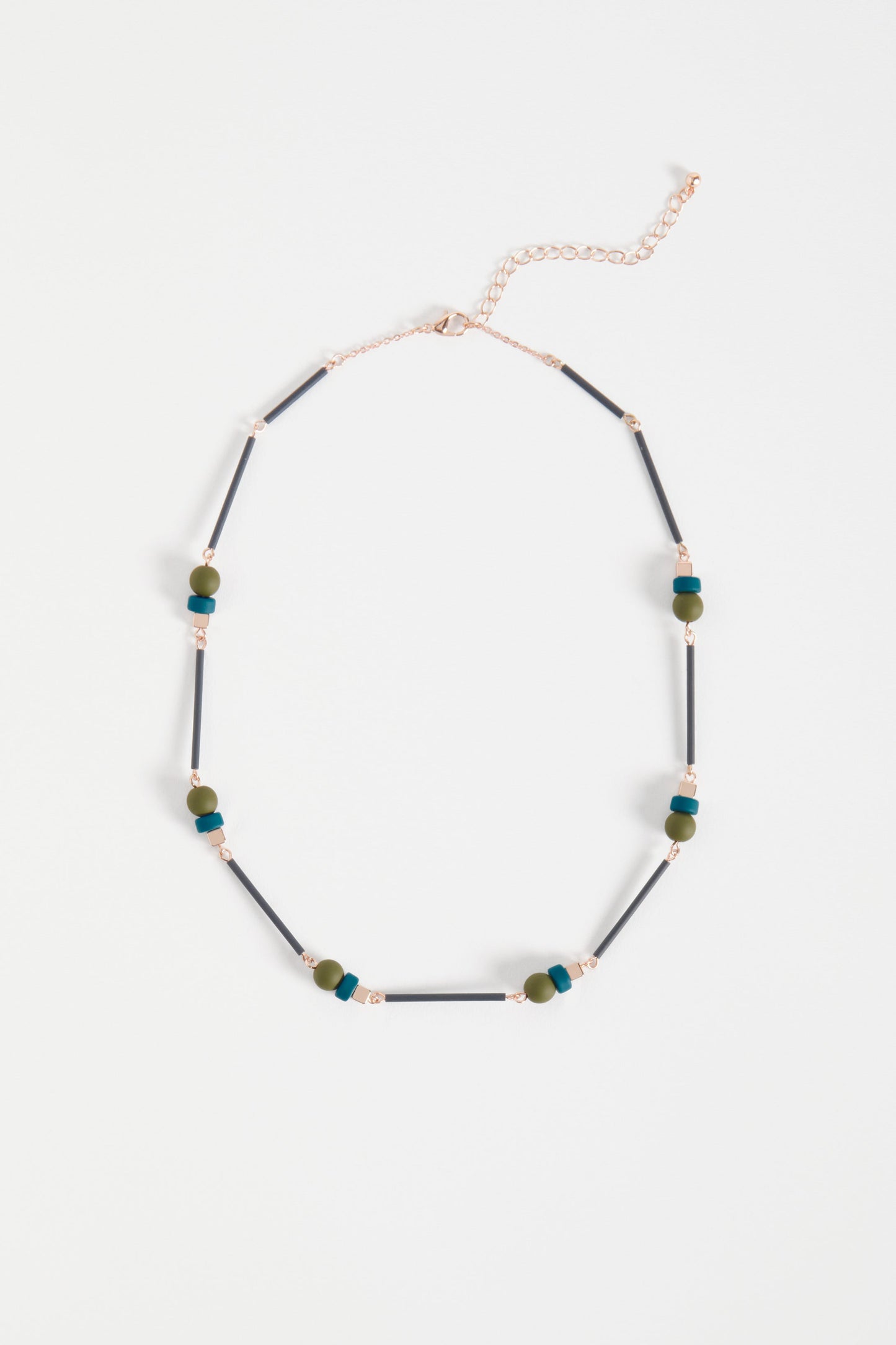 Deha Multi Bead Short Necklace | ROSE GOLD