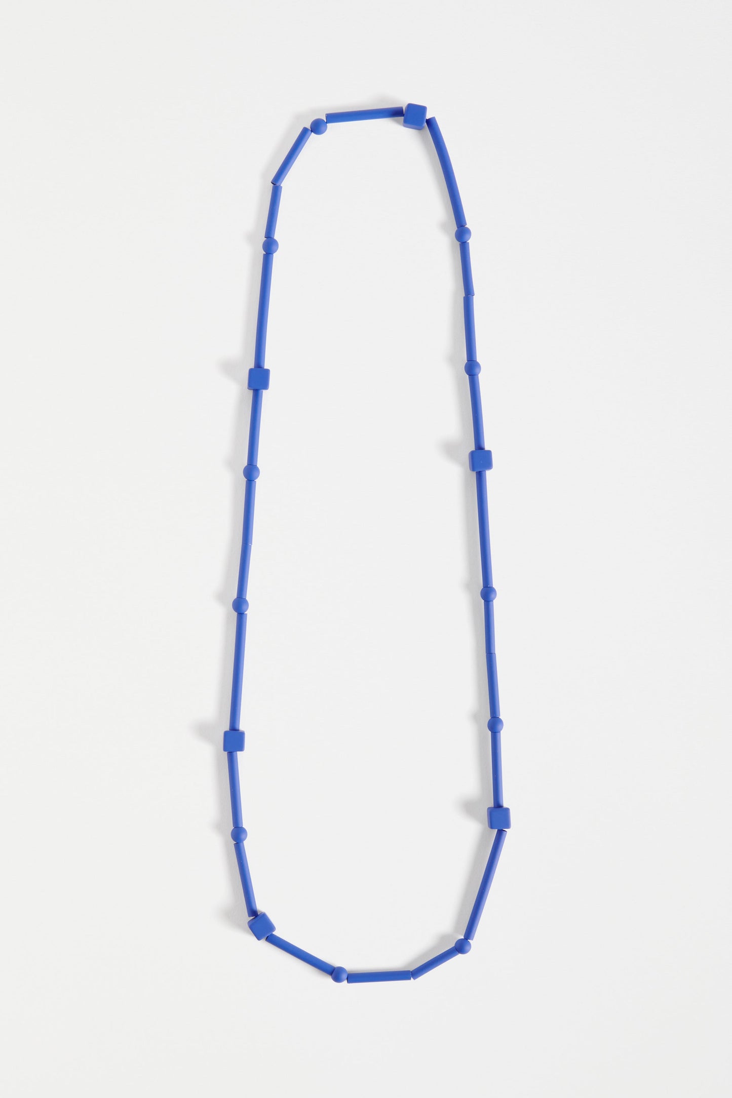 Dorn Colour Coated Long Bead Necklace | ULTRAMARINE