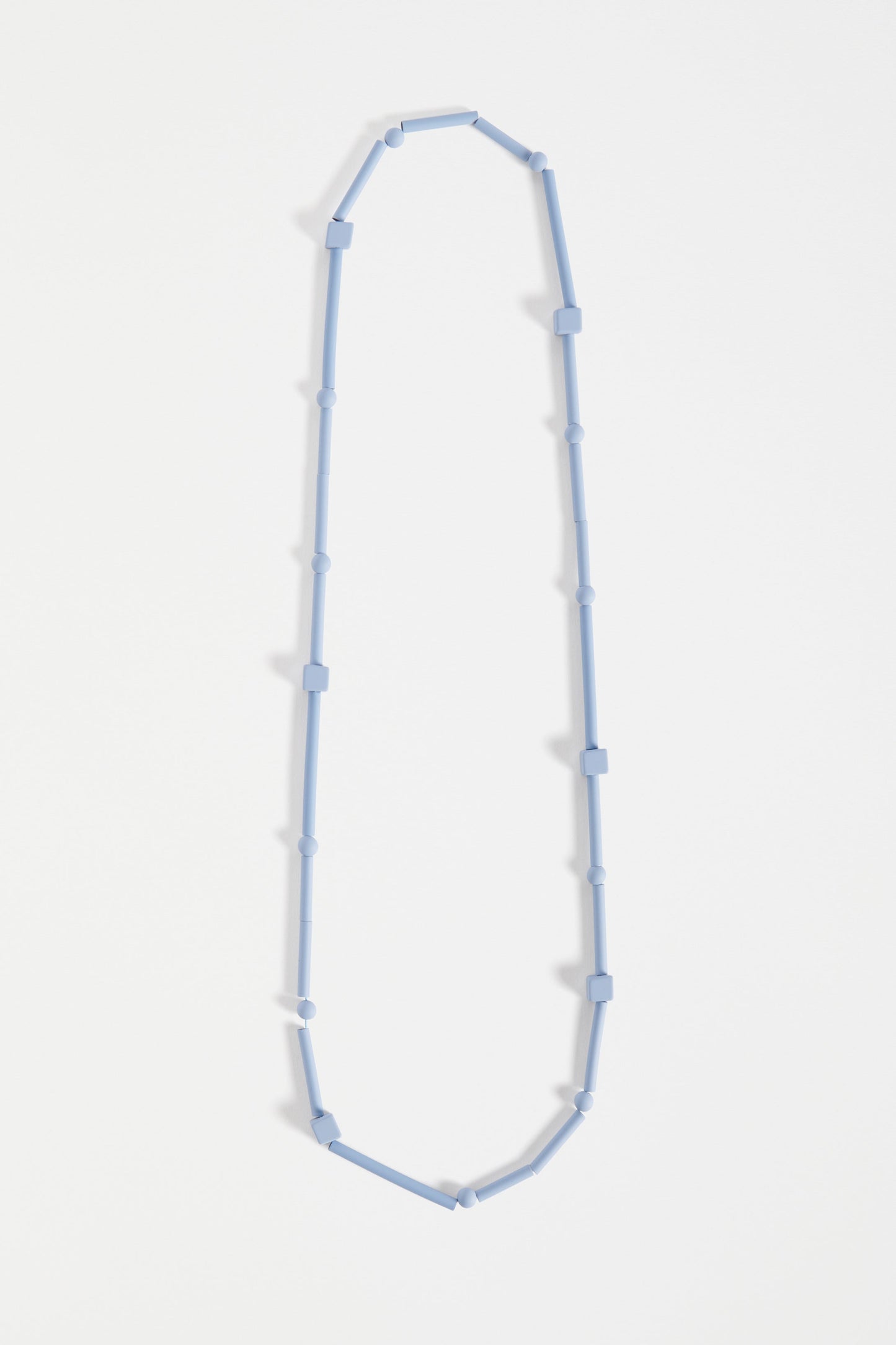 Dorn Colour Coated Long Bead Necklace | ICE BLUE