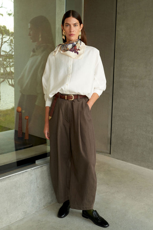 Dayli Pant Dark Taupe Pants & Jeans - ELK | DARK TAUPE