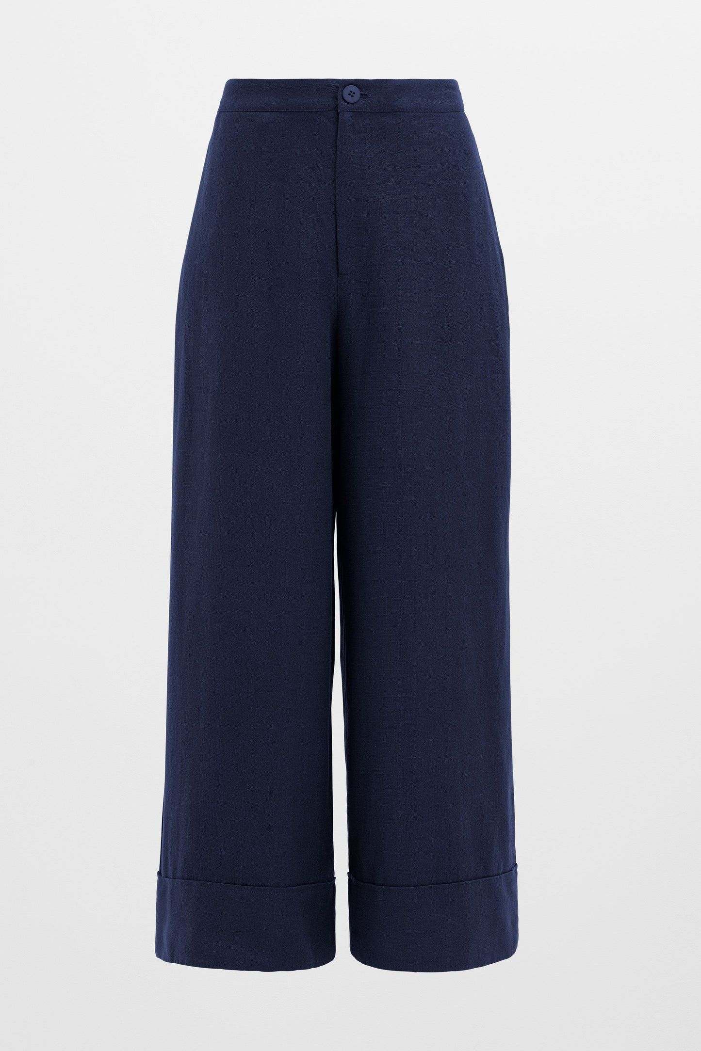 Anneli Light Wide Leg Linen Pant Front | MOONLIGHT