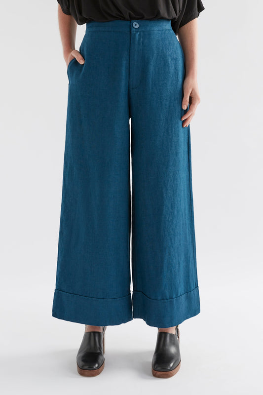 Anneli Linen Pant Model Front crop | JASPER