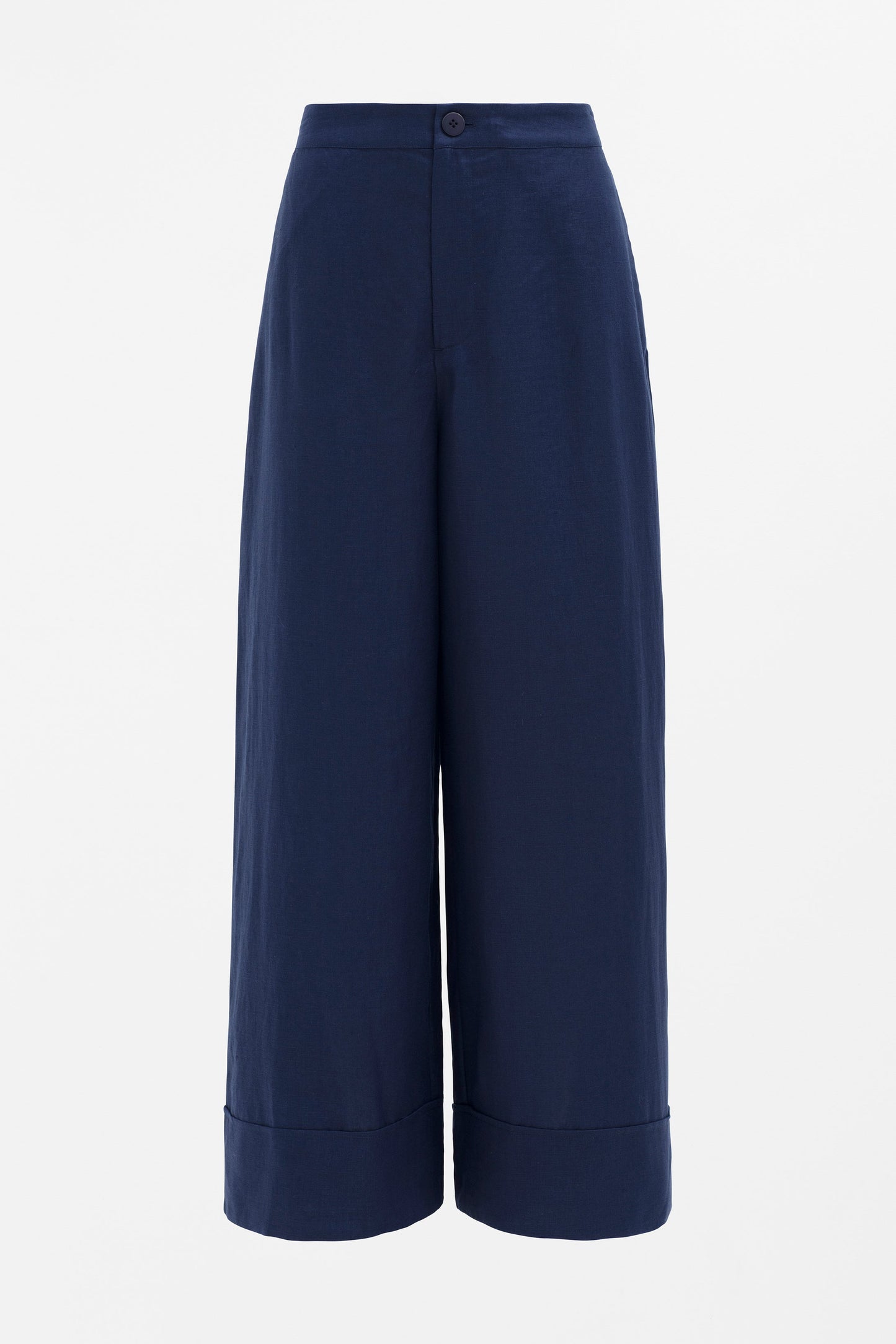 Anneli Light Wide Leg Linen Pant Front | TWILIGHT