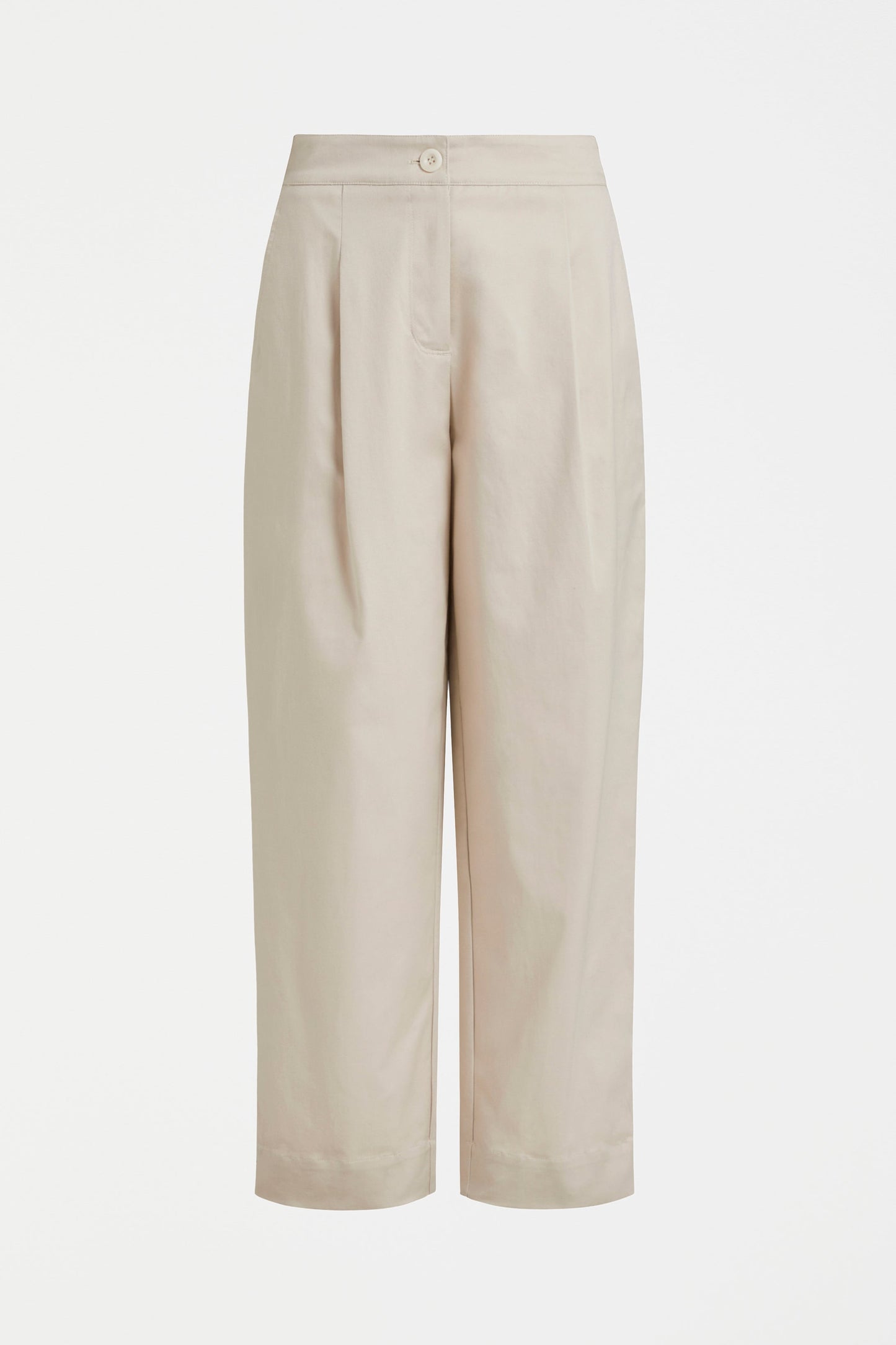 Noorden Organic Cotton-Tencel Pleat Front Pant Front | MOONSTONE