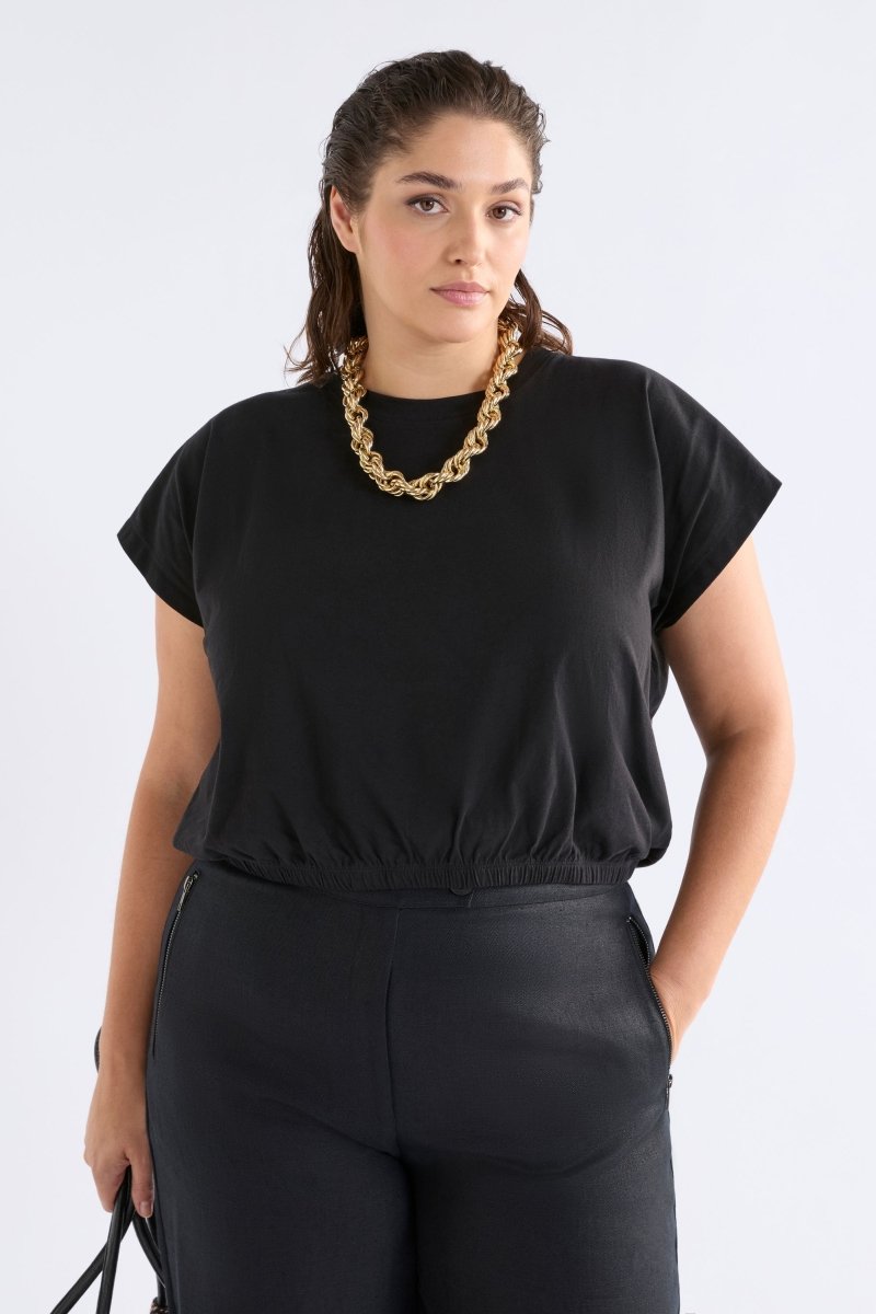 Kruis Tee Burnt Chocolate Tops - ELK | BURNT CHOCOLATE