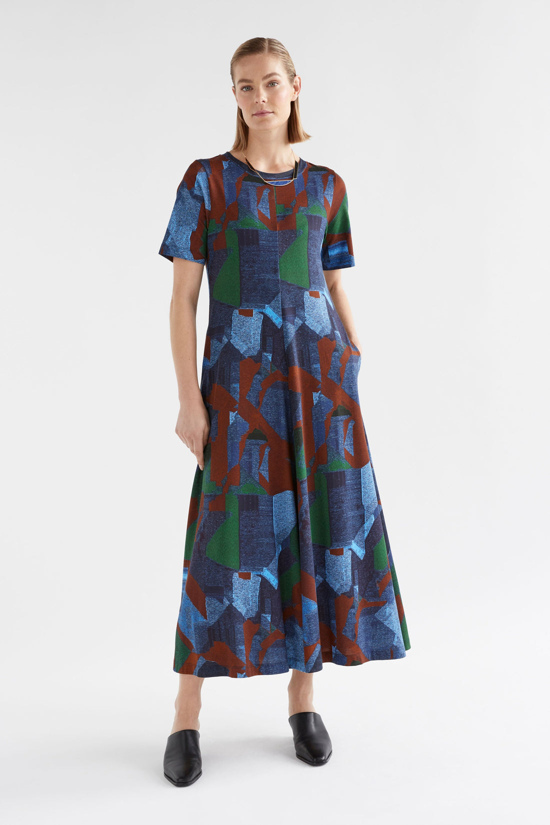 Shop The Dega Organic Cotton Jersey Print T-shirt Dress | ELK AU