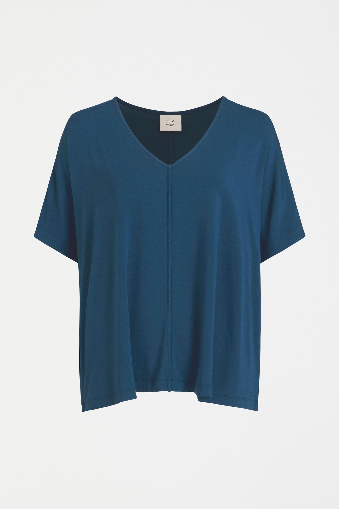 Mytr Relaxed V-Neck Jersey T-Shirt Front | JASPER