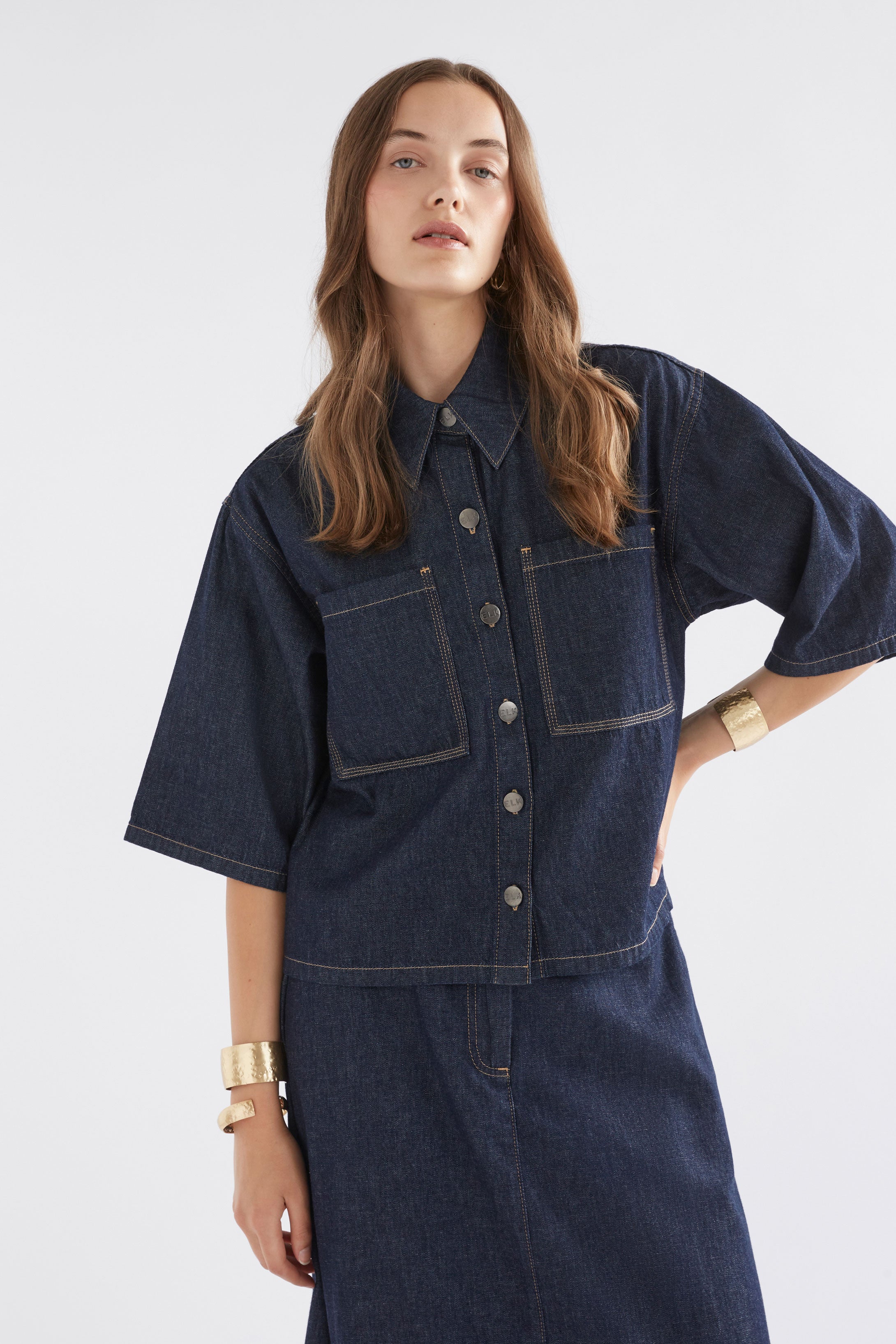 Elk denim dress best sale