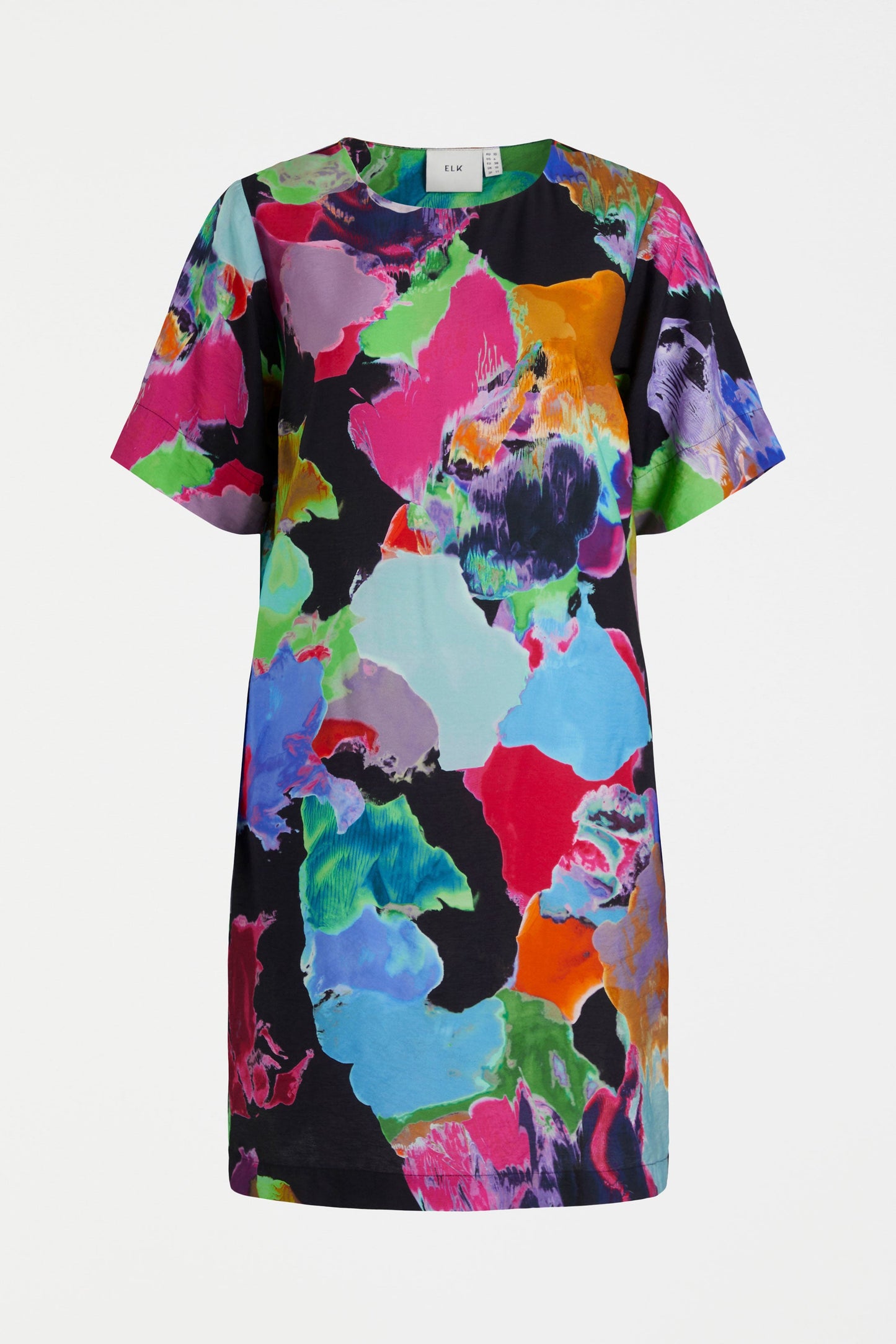 Tili Knee Length Print Shift Dress Front | REM PRINT