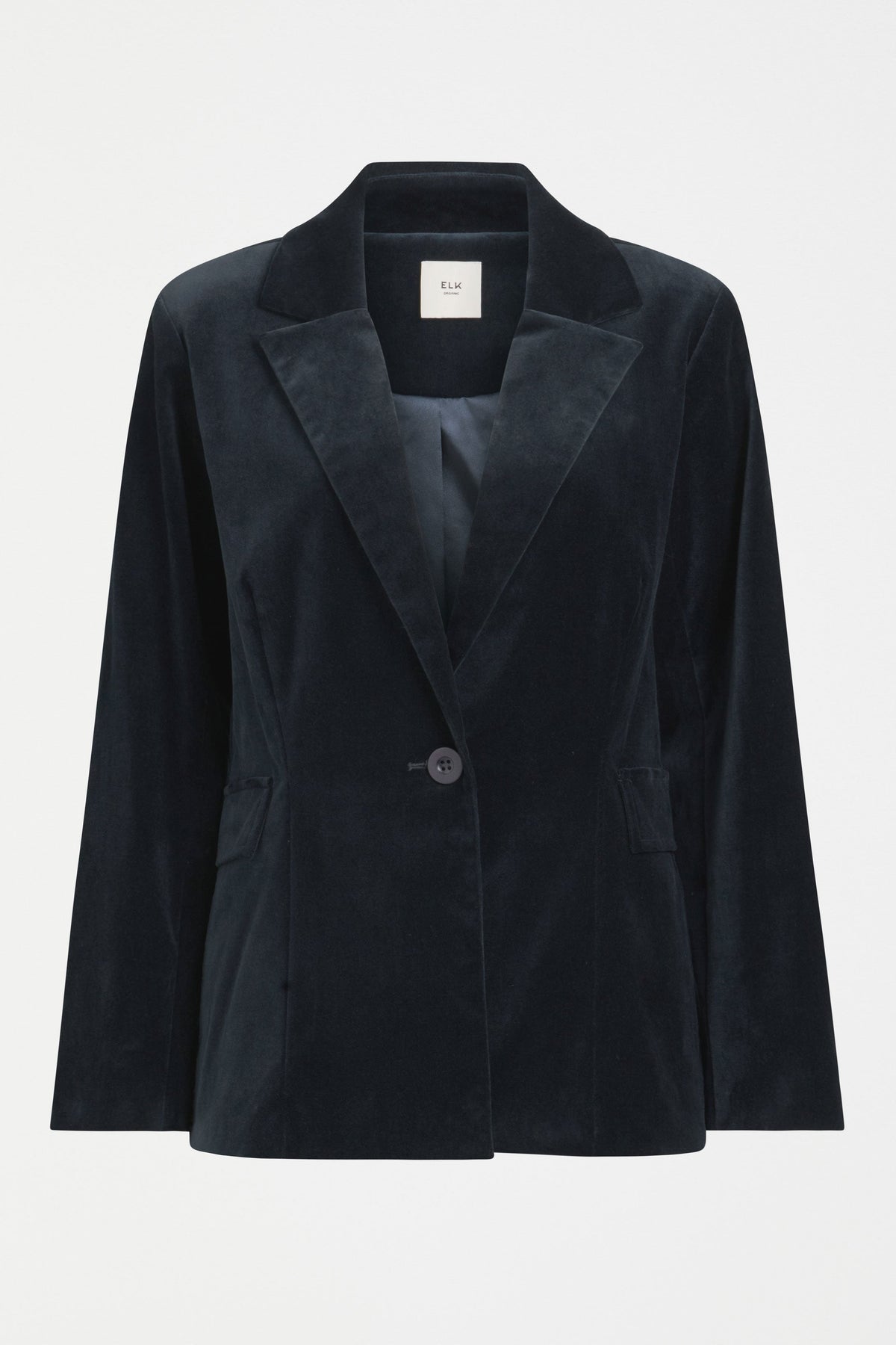 Altes Dark Blue Cut Cord Blazer Jacket  Front | CARBON