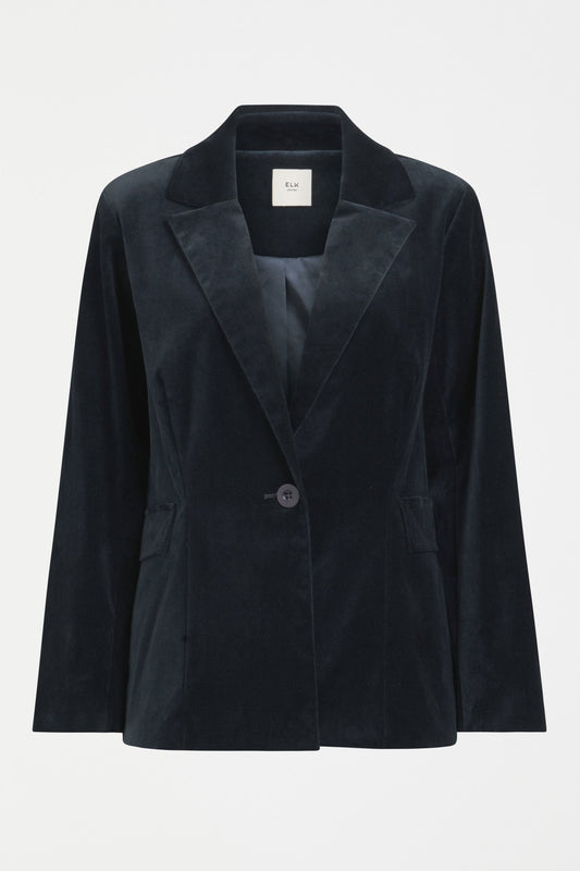 Altes Dark Blue Cut Cord Blazer Jacket  Front | CARBON