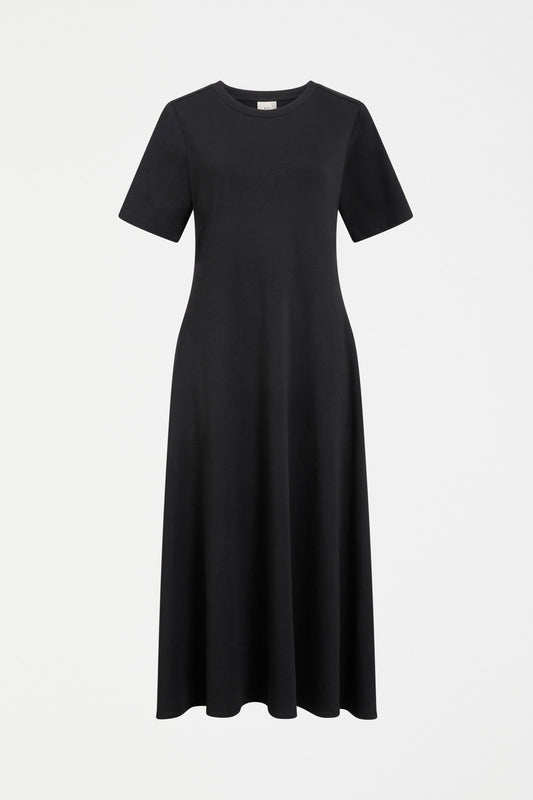 Mana Scuba Dress Flat Lay | BLACK