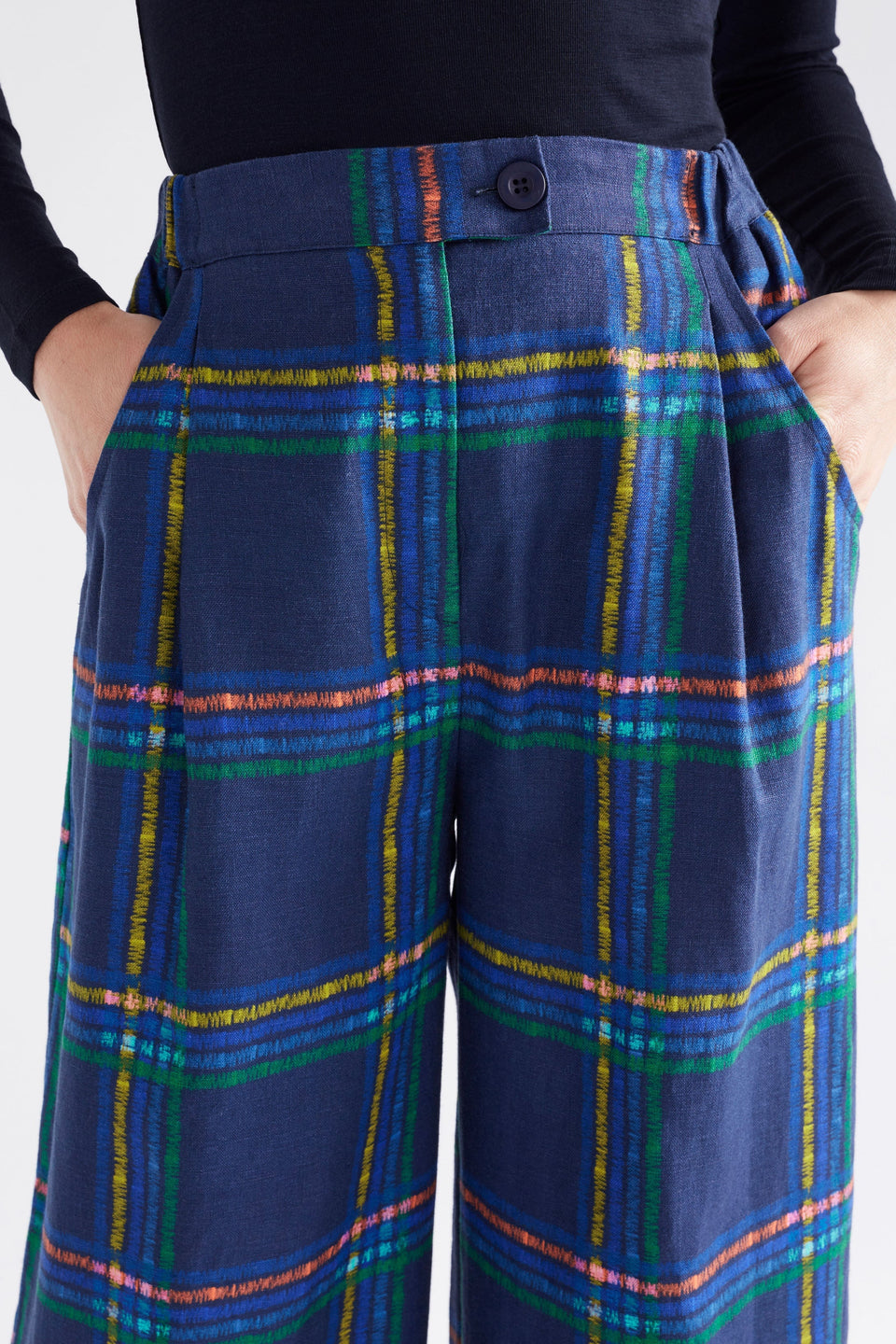 Paimo Pant on Model Detail Close Up | ELBA CHECK