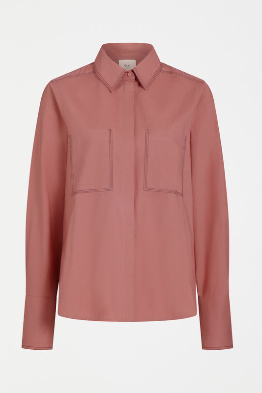 Salli Shirt Flat Lay | CLAY PINK