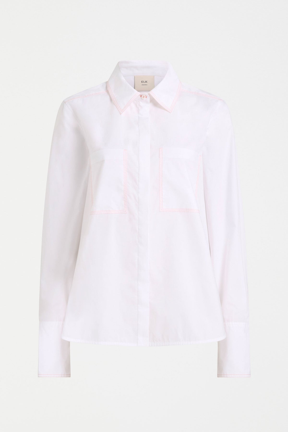 Salli Shirt Flat Lay | WHITE