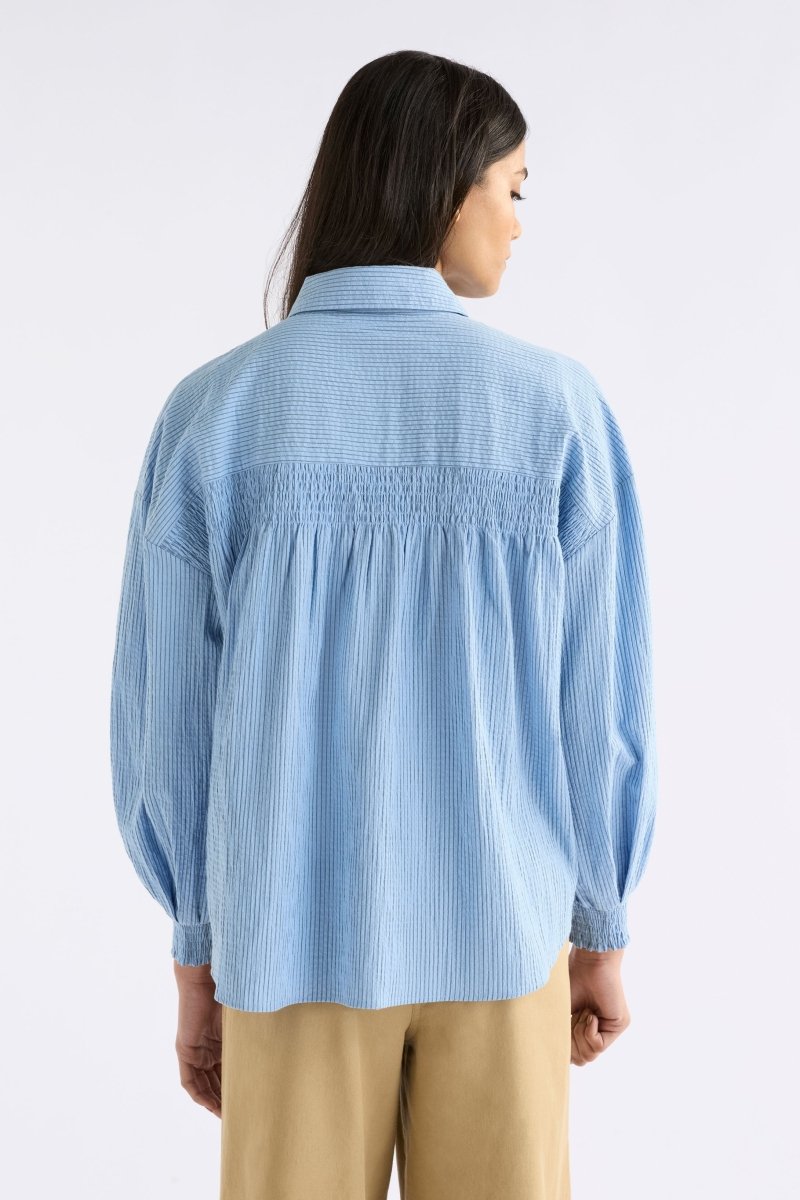 Erden Shirt on Model Back View | CHAMBRAY