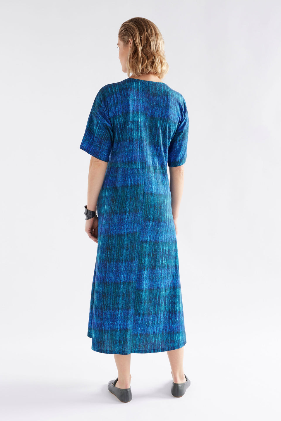 Kihte T-Shirt Dress on Model Back View | MIKKO PRINT