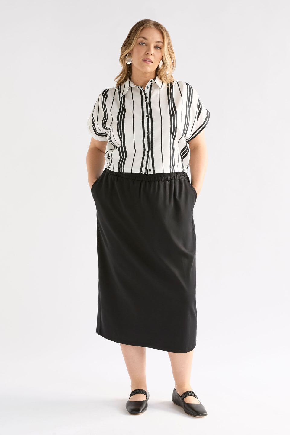 Reza Shirt Tops - ELK | FEZ PRINT WHITE