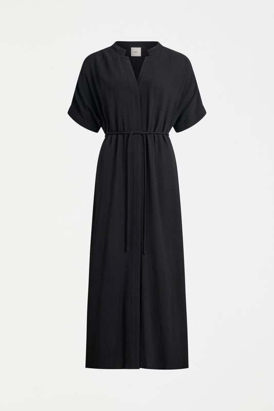 Omia Shirt Dress Flat Lay | BLACK