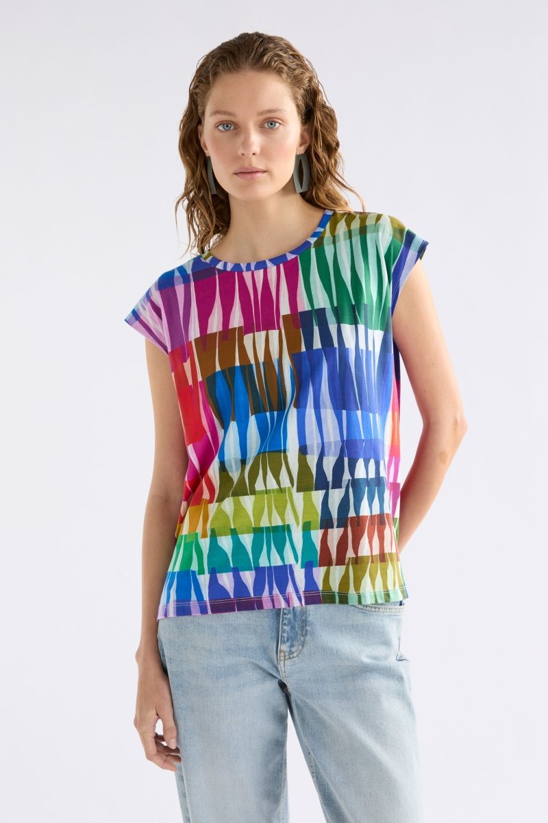 Anden Tee Tops - ELK | LIND LIGHT PRINT