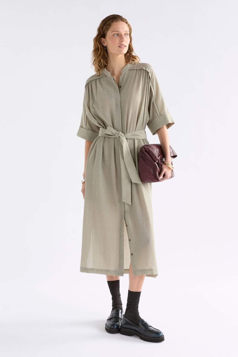 Porta Dress Dresses - ELK | OLIVE STRIPE