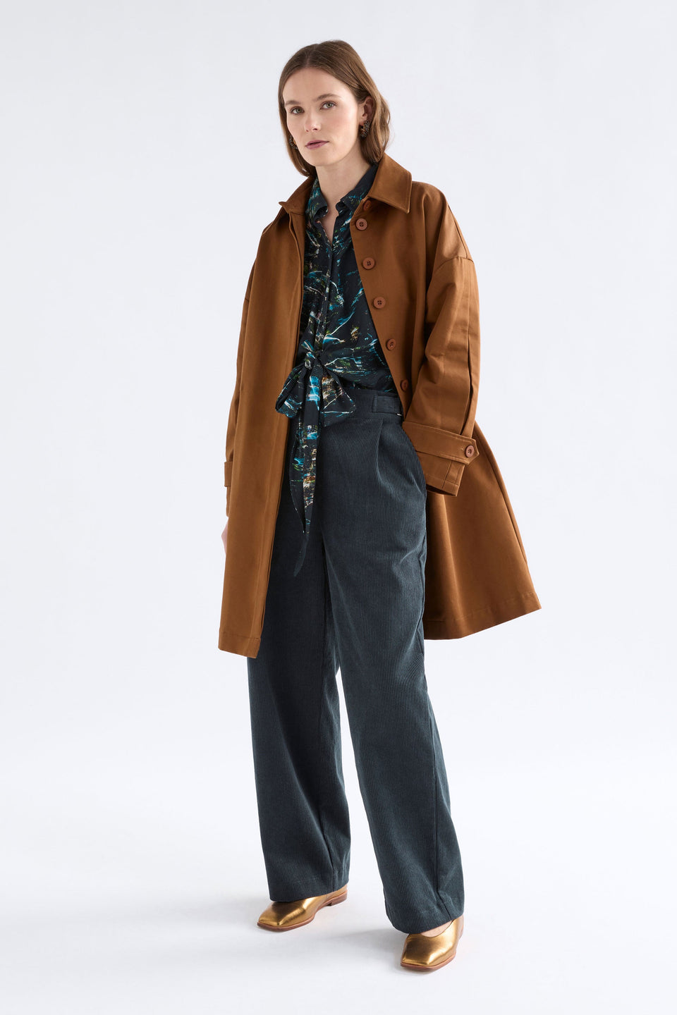 Noemi Cord Pant Carbon Pants & Jeans - ELK | CARBON