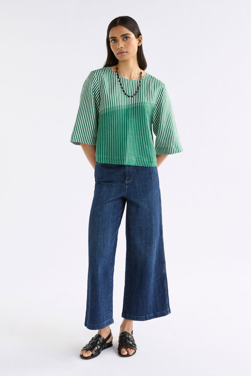 Llinen Top Otler Print Tops - ELK | ORTLER PRINT