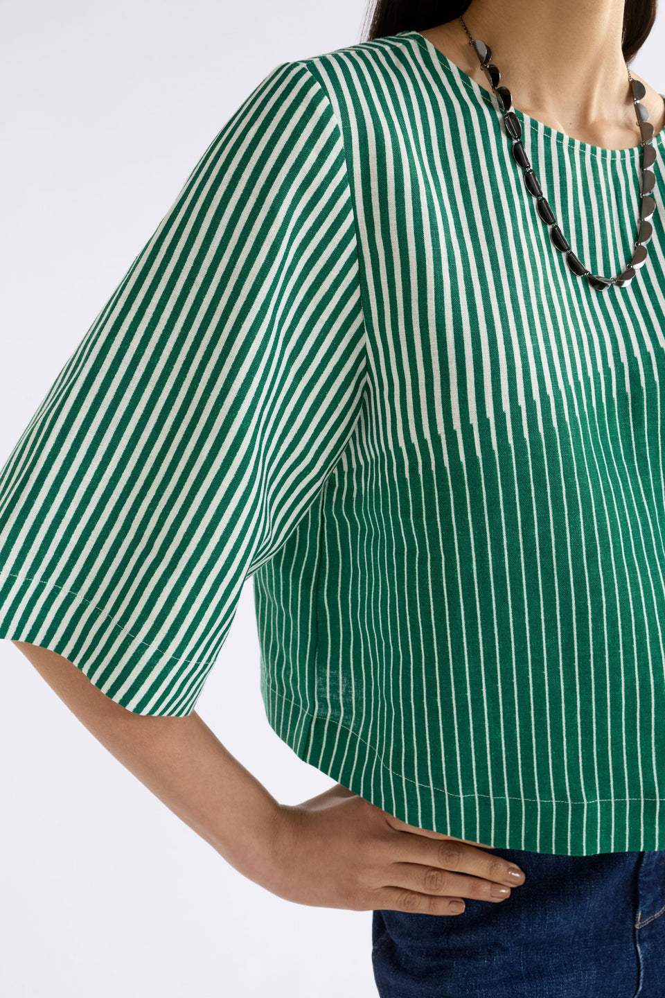 Llinen Top Otler Print Tops - ELK | ORTLER PRINT