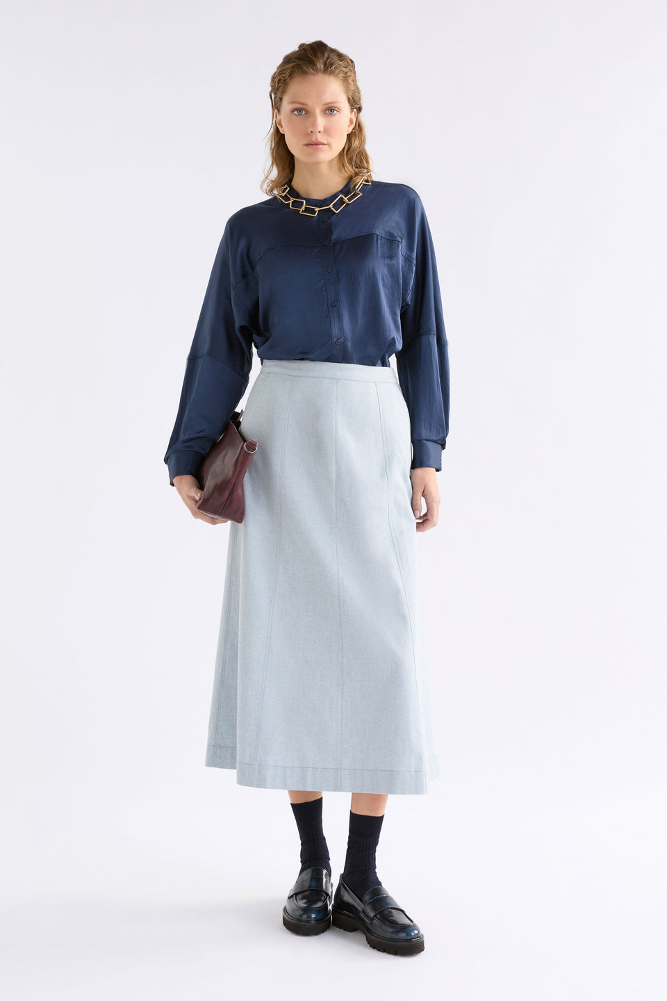 Dree Shirt Tops - ELK | STEEL BLUE