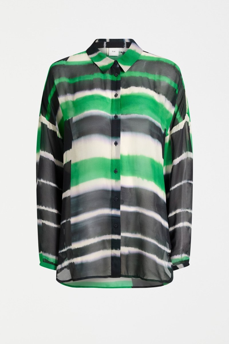 Eir Sheer Shirt Saillte Print Tops - ELK | SAILLTE PRINT