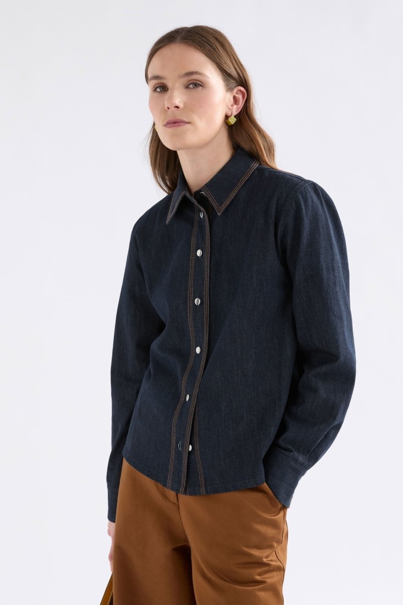 Gerber Shirt Tops - ELK | DARK BLUE WASH