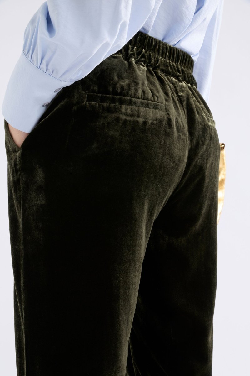 Suuri Velvet Pant Pants & Jeans - ELK | DEEP OLIVE