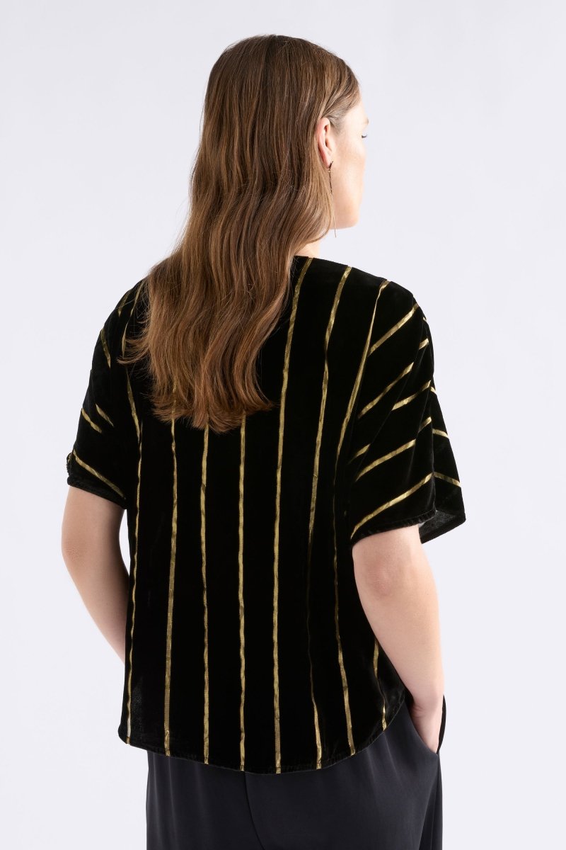 Lumii Top Tops - ELK | BLACK GOLD STRIPE