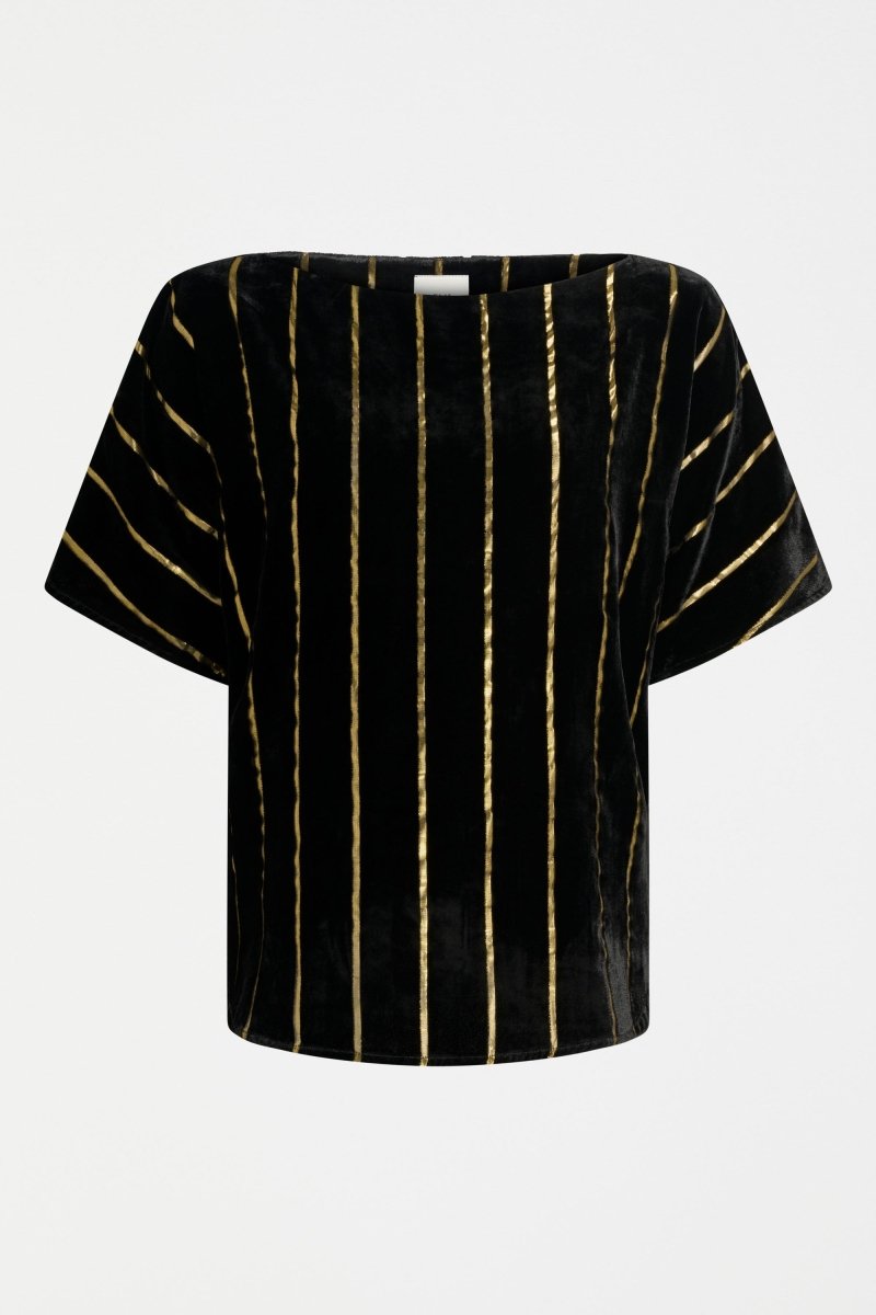 Lumii Top Tops - ELK | BLACK GOLD STRIPE