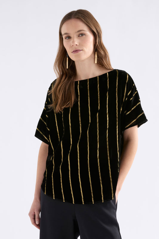 Lumii Top Tops - ELK | BLACK GOLD STRIPE
