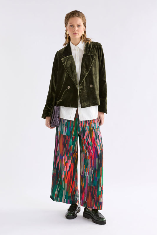 Suuri Double Breasted Blazer Jackets - ELK | DEEP OLIVE