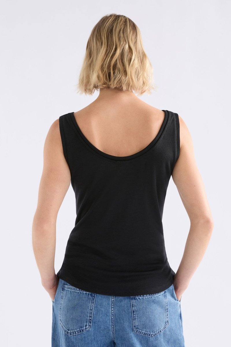 Merino Wool Tank Tops - ELK | BLACK